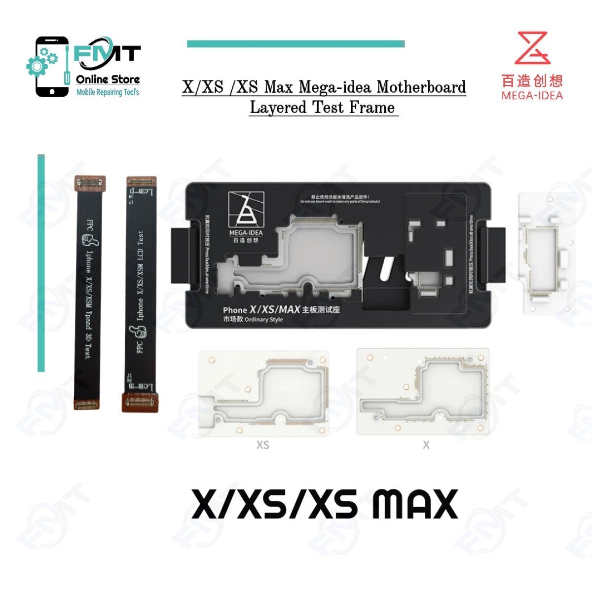 X/XS/XSM Mega-idea 3in1 iPhone Motherboard Layered Test Frame
