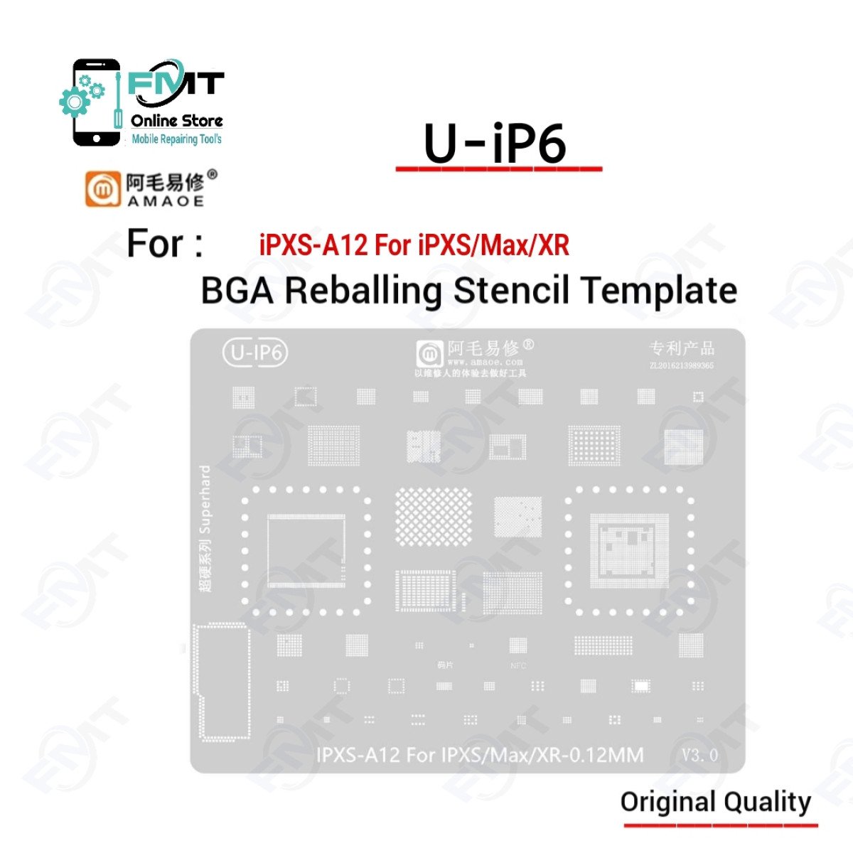 U-iP6 AMAOE iP XS/XSM Stencil