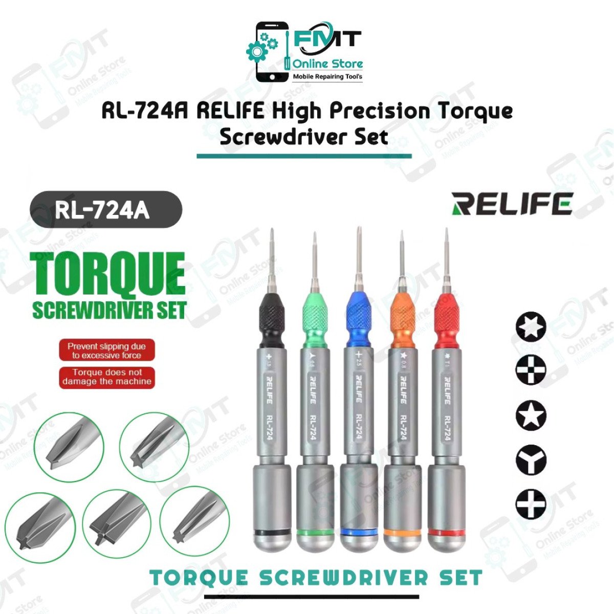 RL-724A RELIFE High Precision Torque Screwdriver Set