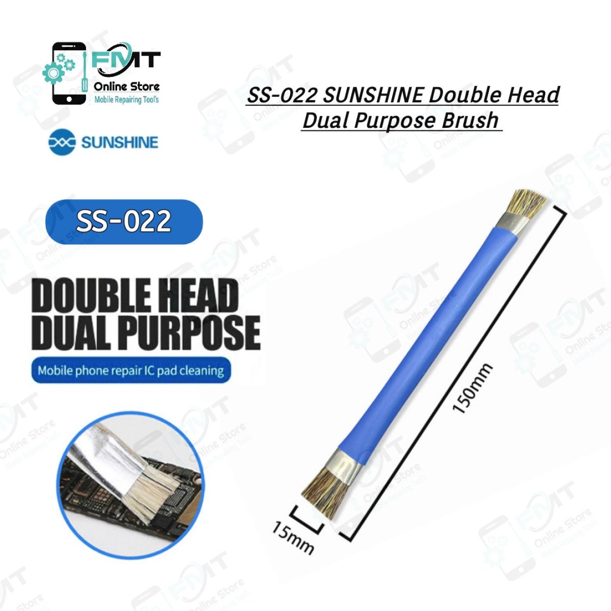 SS-022 SUNSHINE Double Head Dual Purpose Brush