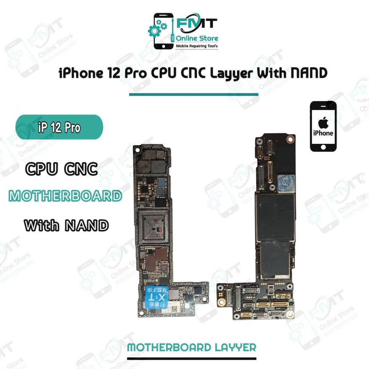 iPhone 12 Pro CPU CNC Layyer With NAND