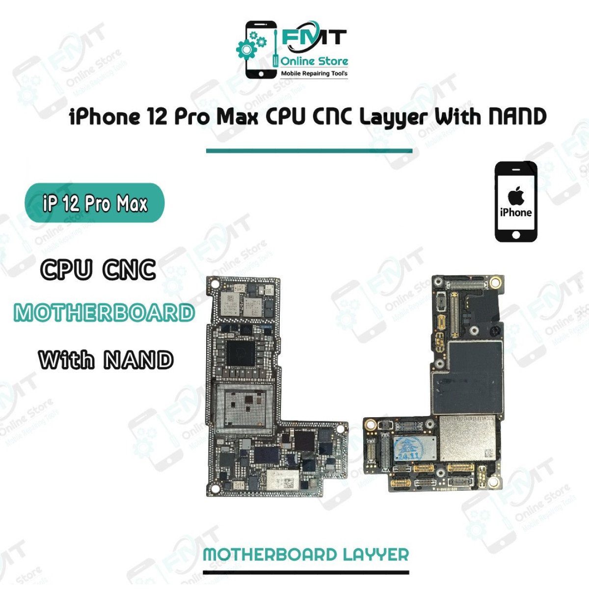 iPhone 12 Pro Max CPU CNC Layyer With NAND