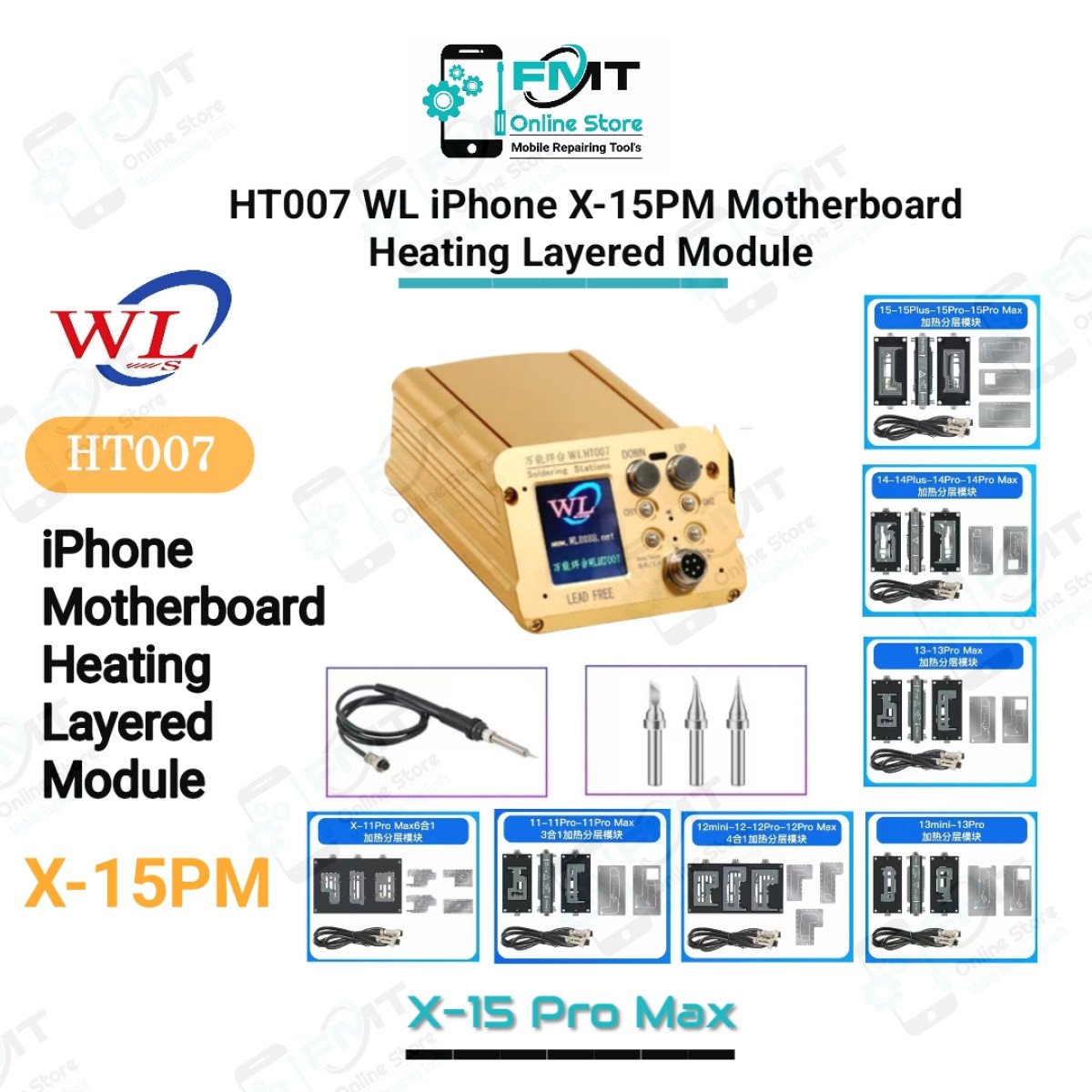 HT007 WL iPhone X-15PM Motherboard Heating Layered Module