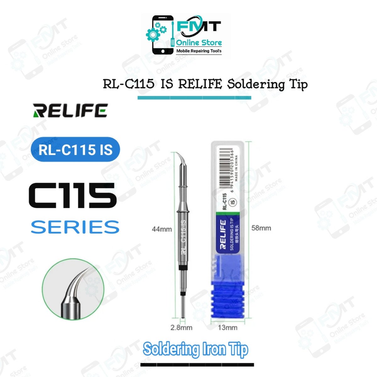RL-C115-IS RELIFE Bend C115 Universal Soldering Tip
