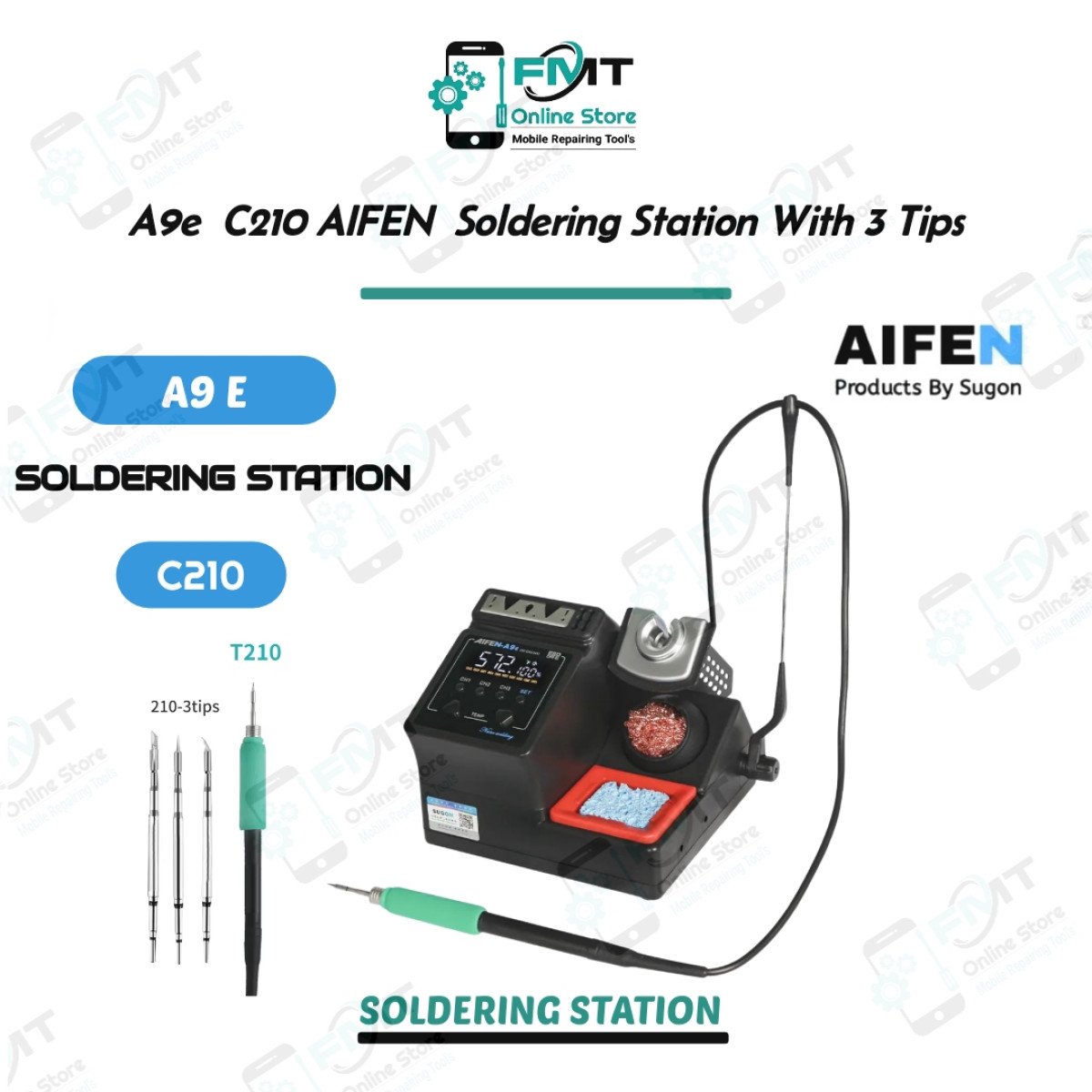 A9e C210 AIFEN Soldering Station With 3 Tips