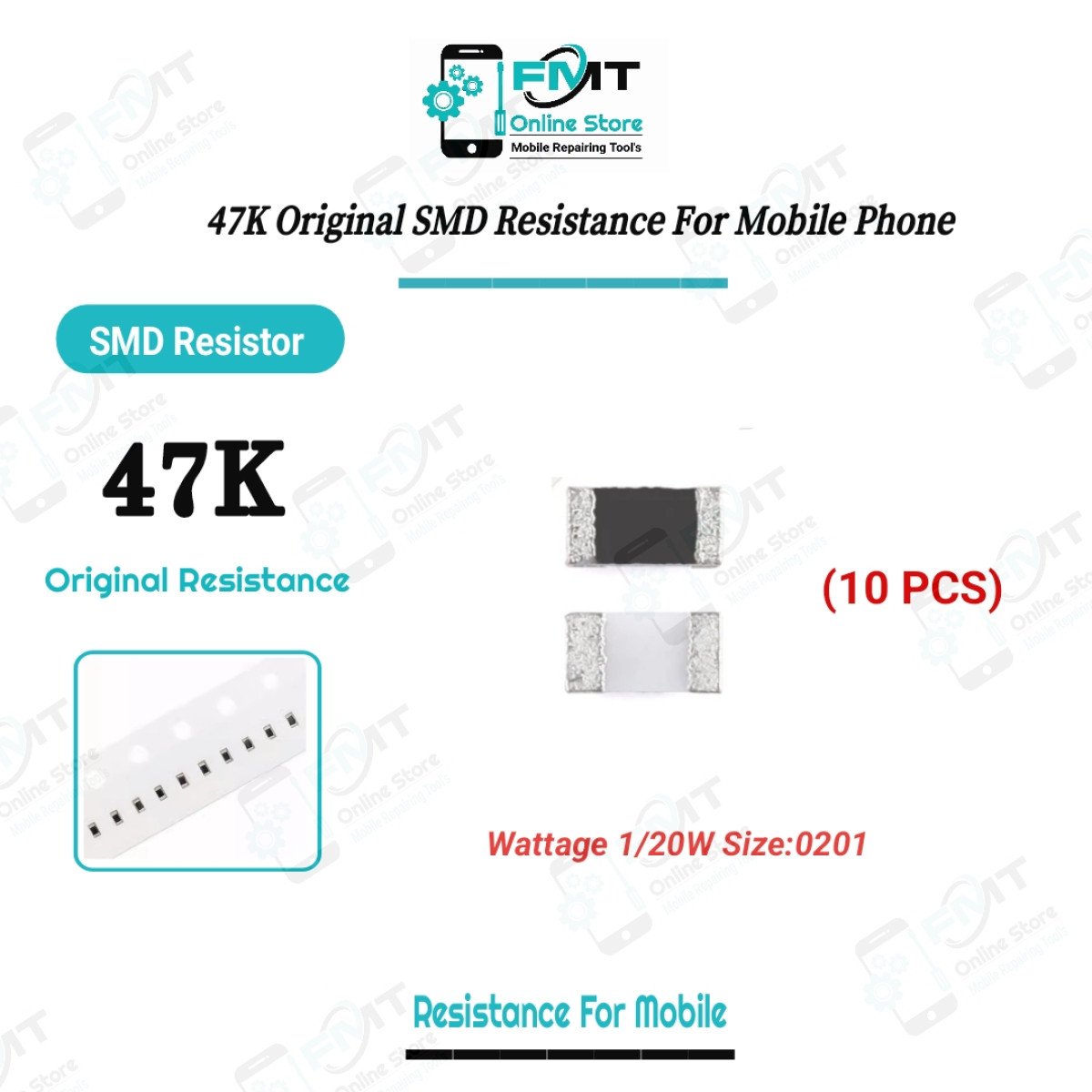 47K 10pcs Original SMD Resistance For Mobile Phone