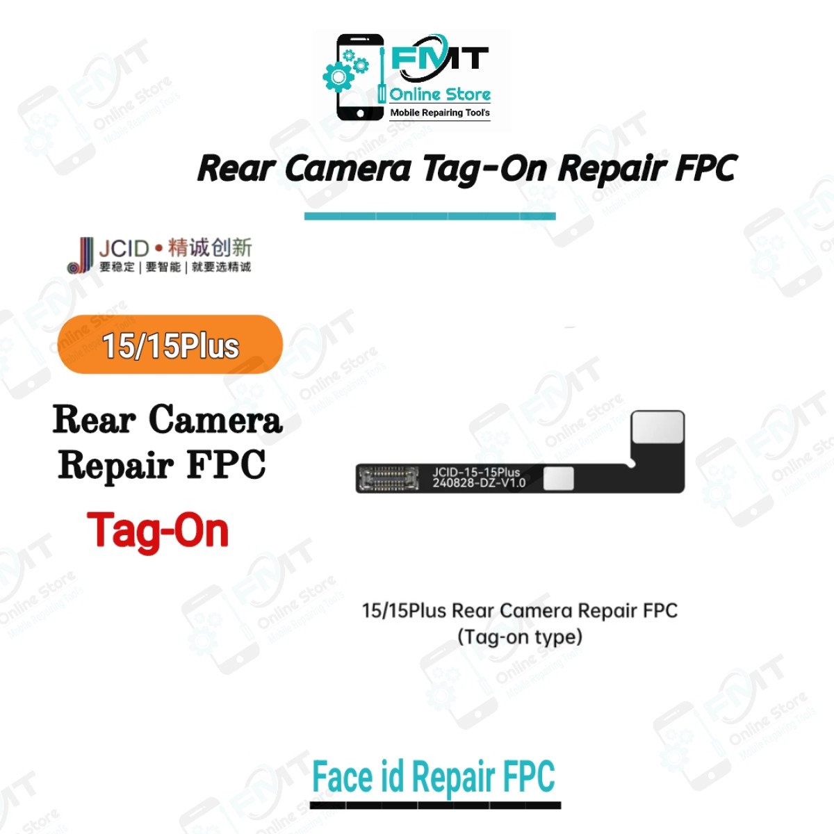 15/15Plus JCID Tag-On Rear Camera Repair FPC