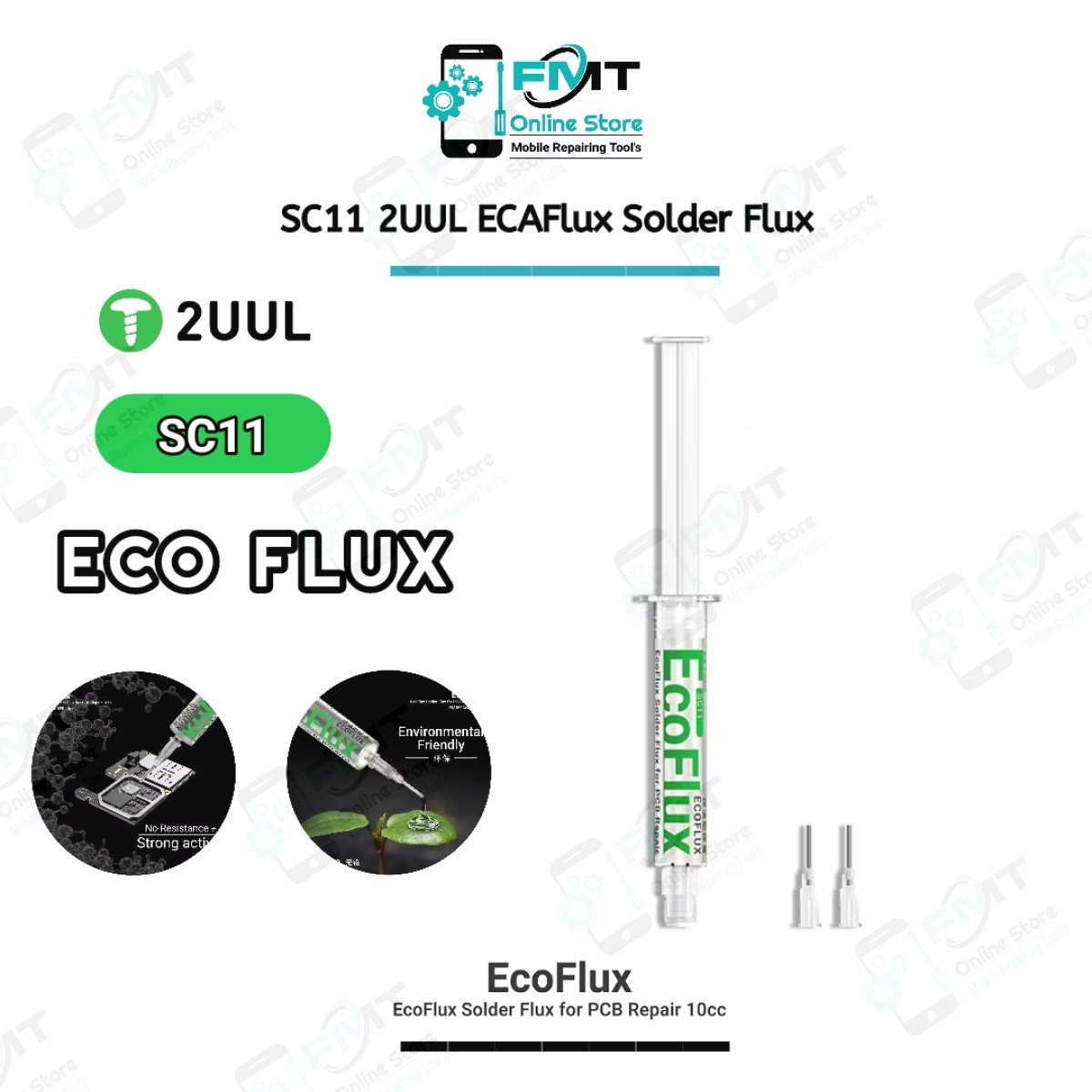 SC11 2UUL ECAFLUX Transparent Solder Flux