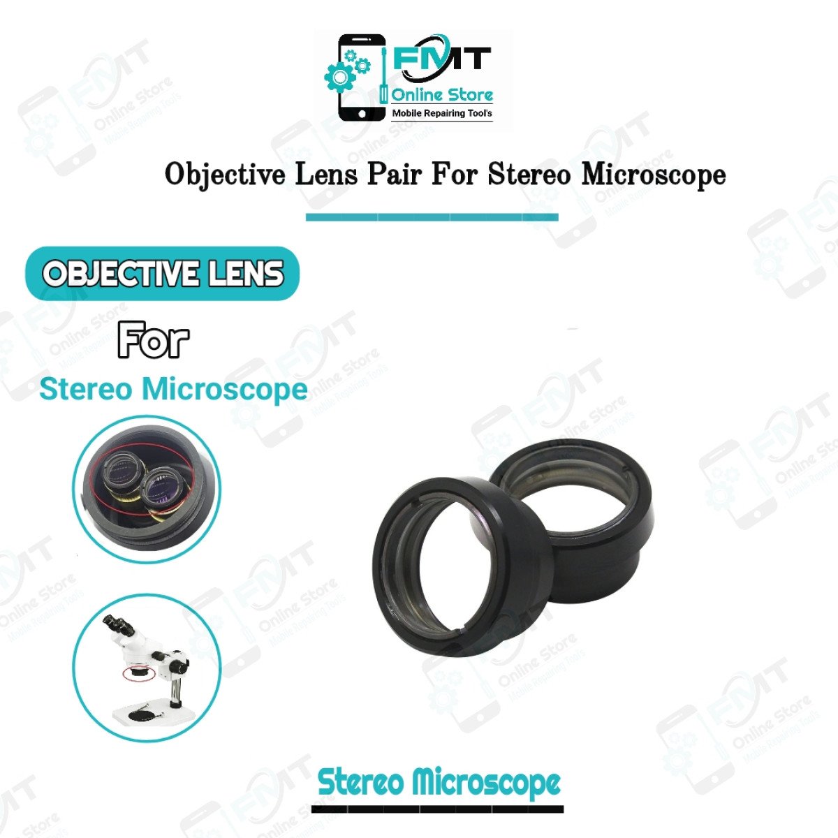 Objective Lens Pair For Stereo Microscope