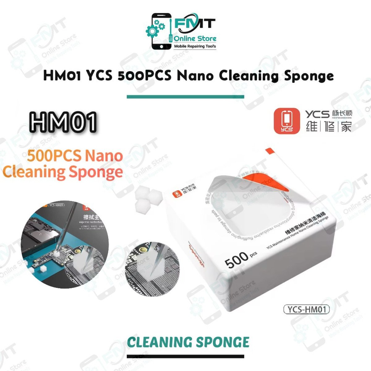 HM01 YCS 500PCS Nano Cleaning Sponge