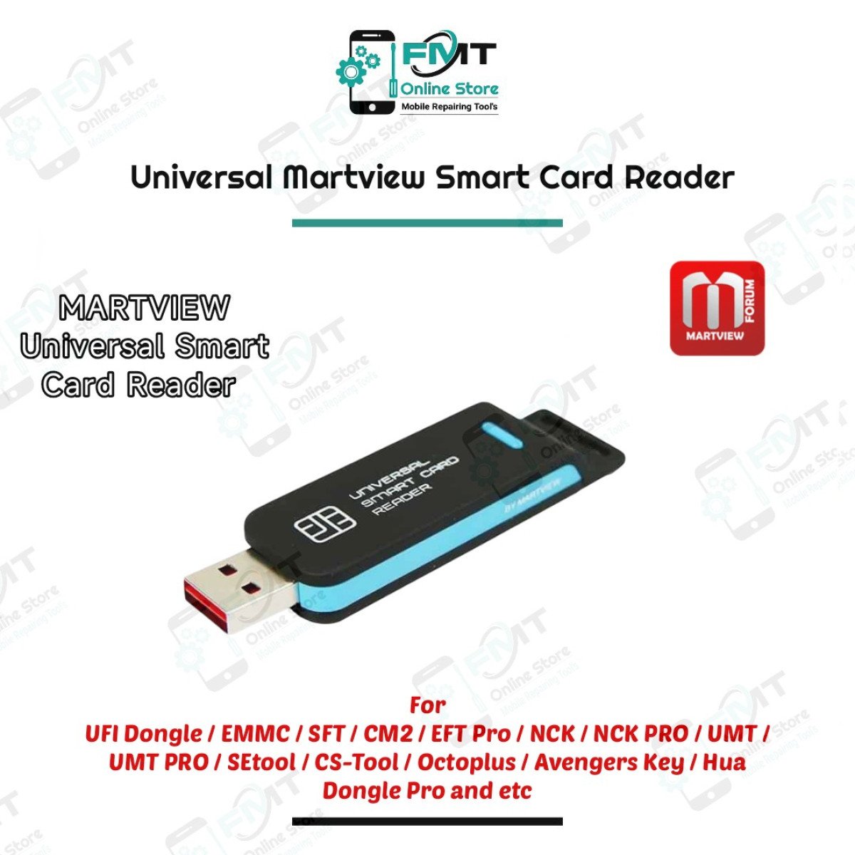 Universal MARTVIEW Smart Card Reader This is Only Card Reader not Dongle