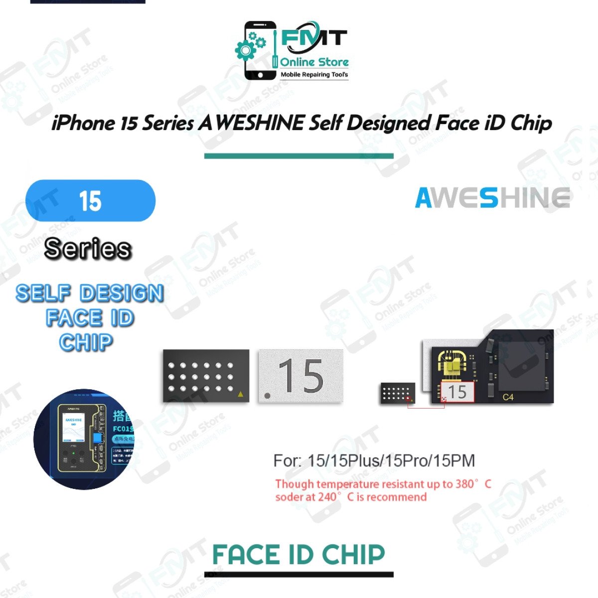 15 Series AWESHINE Self Designed Face iD Chip