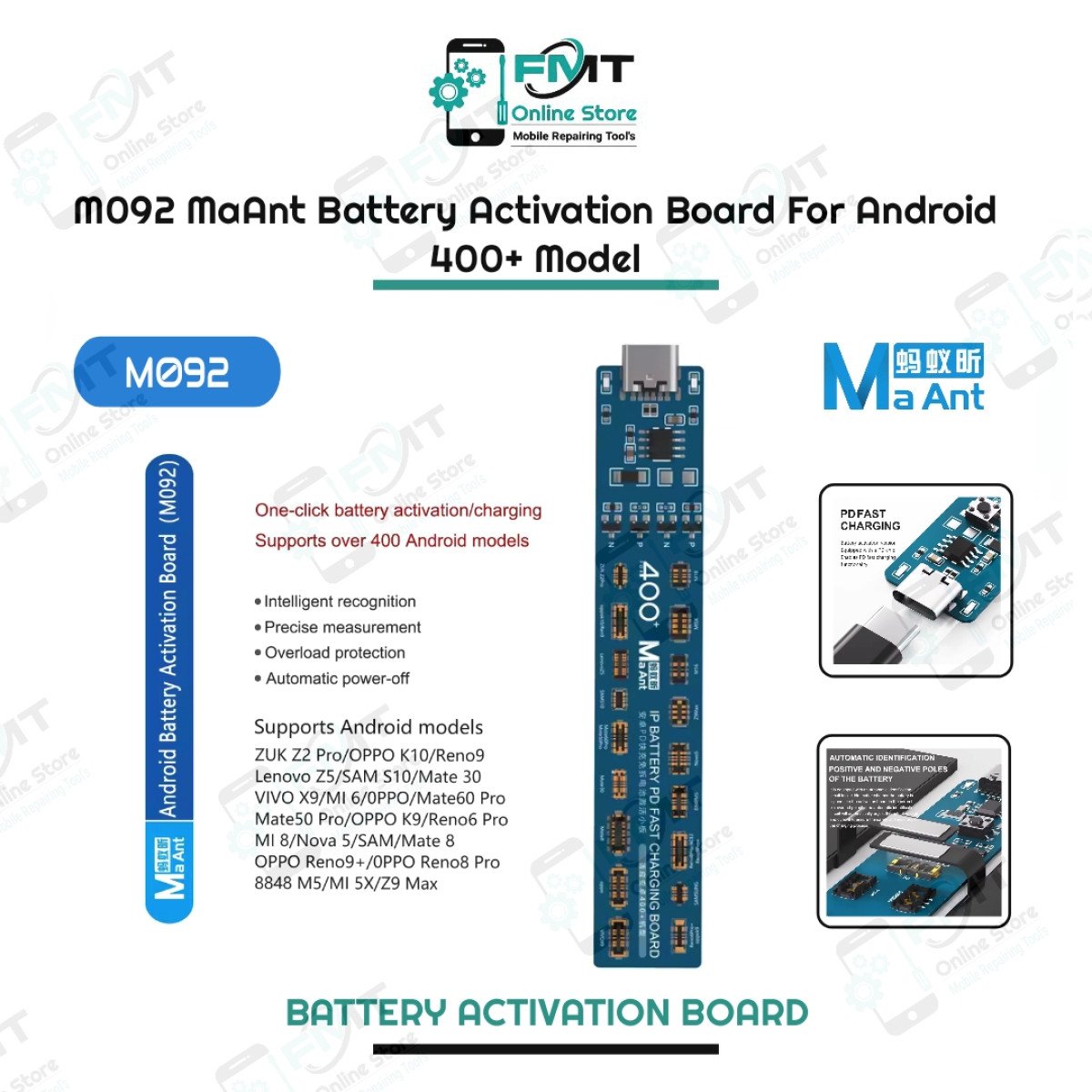 M092 MaAnt Battery Activation Board For Android 400+ Model Supported