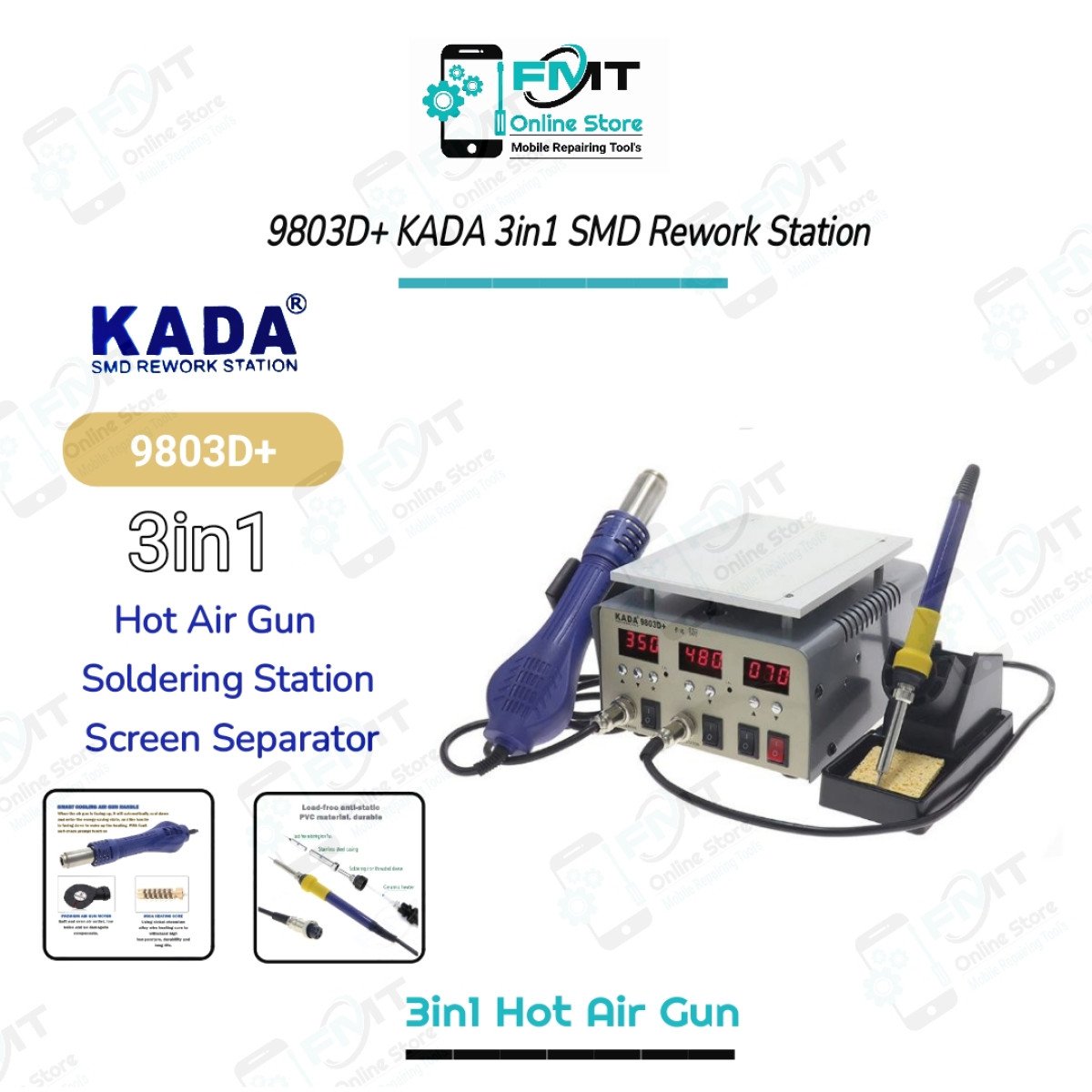 9803D+ KADA 3in1 Rework Station