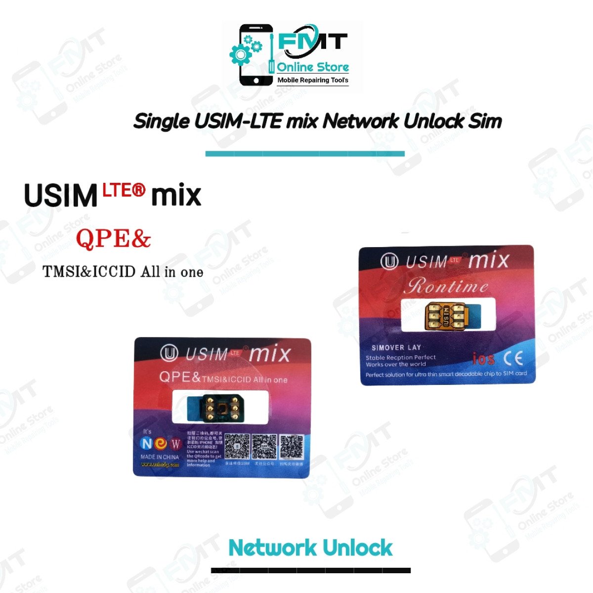 Single USIM-LTE mix Network Unlock JV Chip
